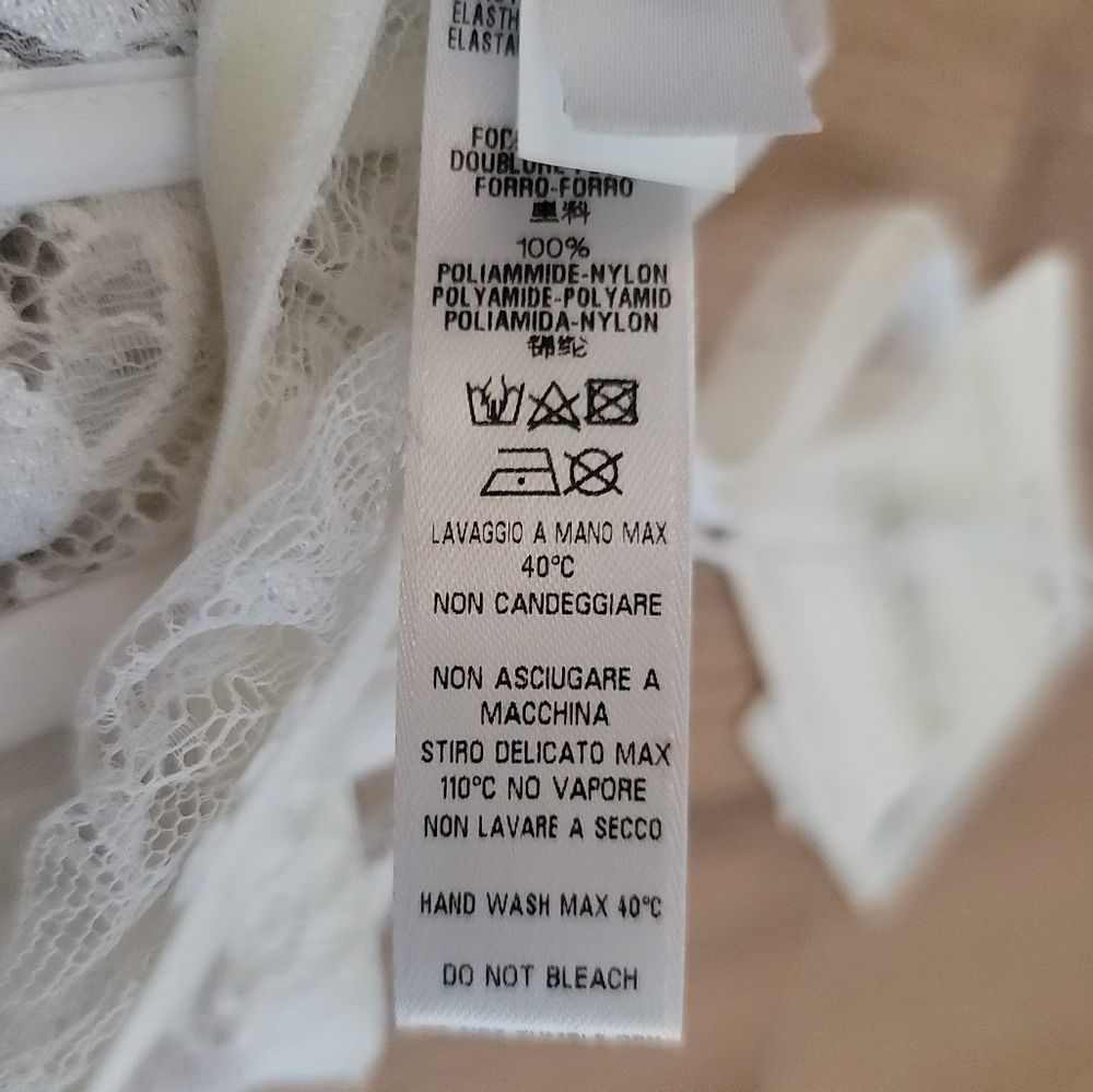 NWT La Perla White Lace Bridal Bra 34B - Picture 12 of 15